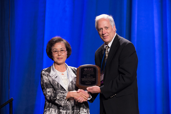 Chang Oh (posthumously) -  Thermal Hydraulics Division Technical Achievement Award, Theresa Oh accepting on his behalf.