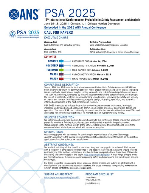 2025 ANS Annual Conference ANS / Meetings / National Conferences