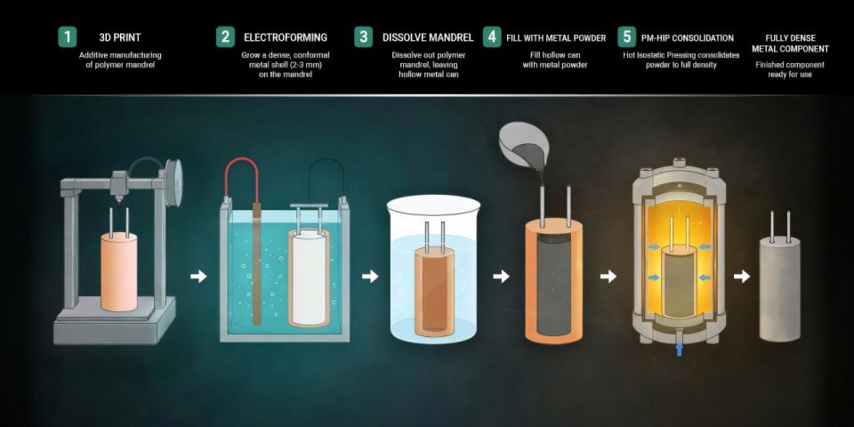 ORNL explores hybrid approach to manufacturing HIP cans