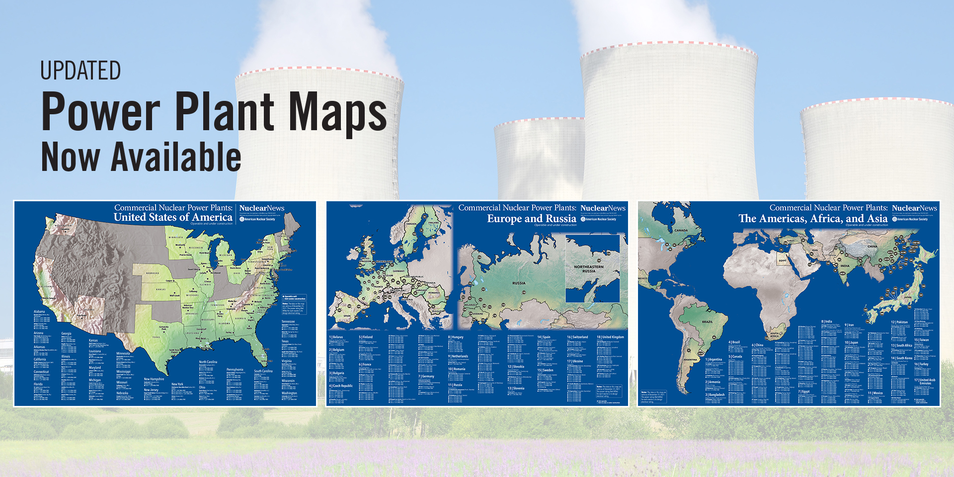 Updated power plant maps available at the ANS Store