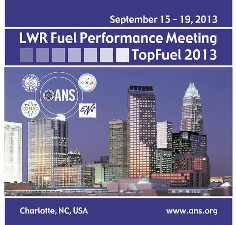 LWR Fuel Performance Meeting TopFuel 2013