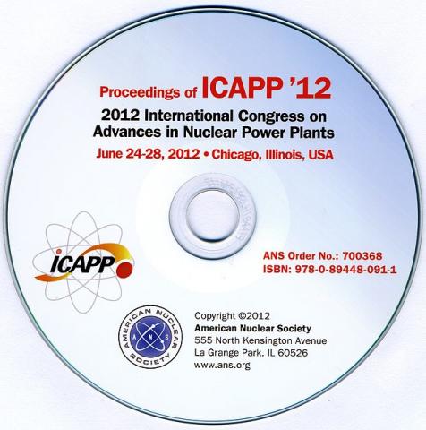2012 International Congress on Advances in Nuclear Power Plants (ICAPP '12)